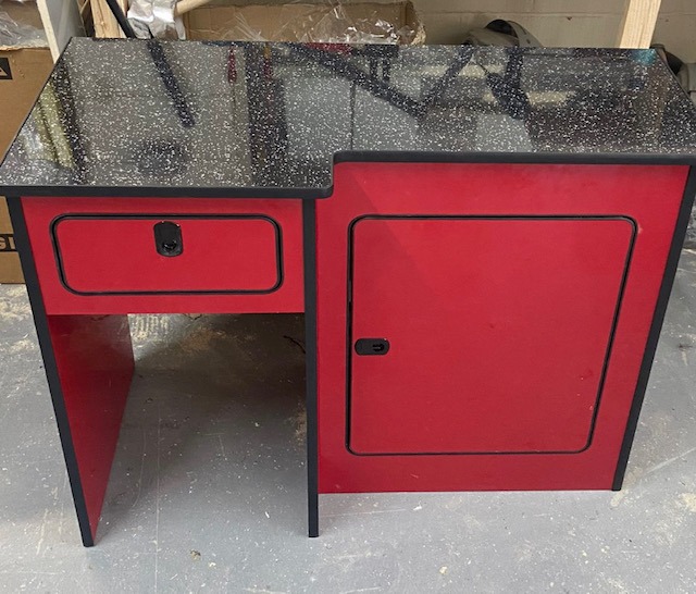 dub hut camper kitchens - chilli red for sale - 2023